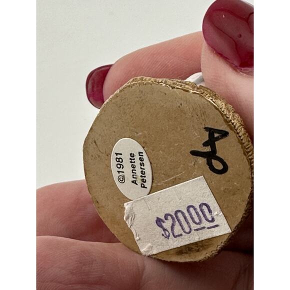 Wee Forest Folk "Merry Chris-Mouse" M-091 White Gold Present AP 1981 - Picture 6 of 7